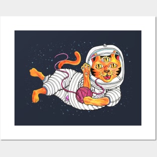 Space Cat Posters and Art